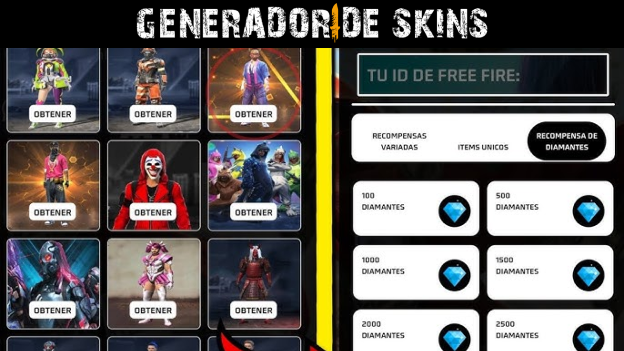 Generador de skins de freefire