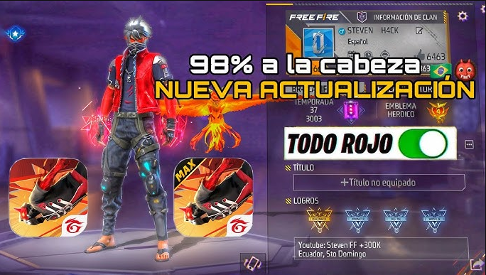 Así vas a pegar todo ROJO en Free Fire